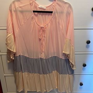 Chic soul multi color blouse